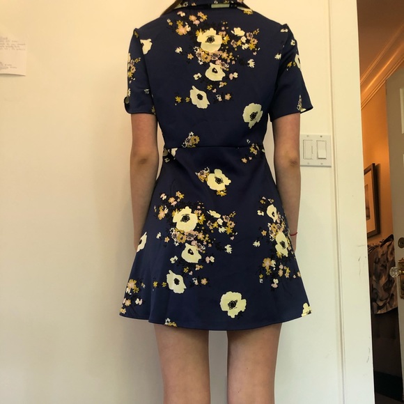 Urban Outfitters Blue Floral Dress - Picture 2 of 4